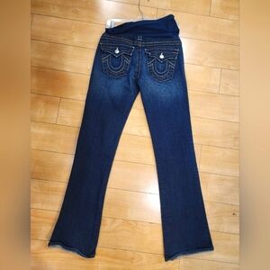 MATERNITY TRUE RELIGION FLARE DENIM, TRENDY & CUTE y2k